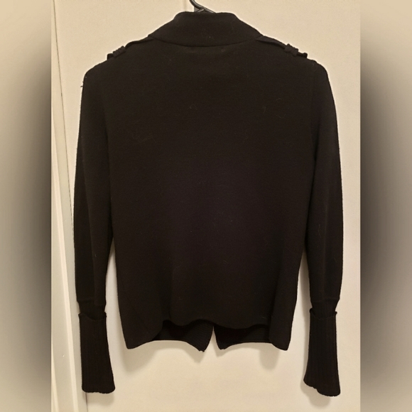 Banana Republic thick button up sweater jacket black with pockets Size XS - Picture 4 of 6